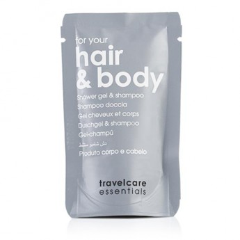 Gel de douche + Shampooing TRAVELCARE 15 ml