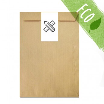 Enveloppe en papier avec adhésif personnalisé Enveloppe en papier avec adhésif personnalisé