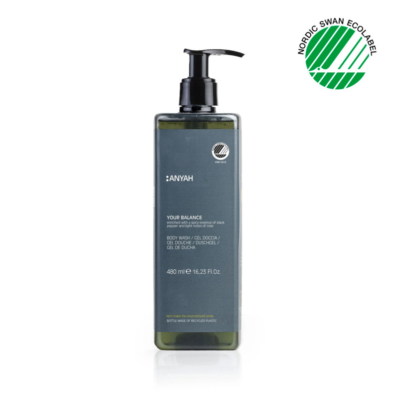 Distributeur rechargeable de gel corporel ANYAH 480 ml