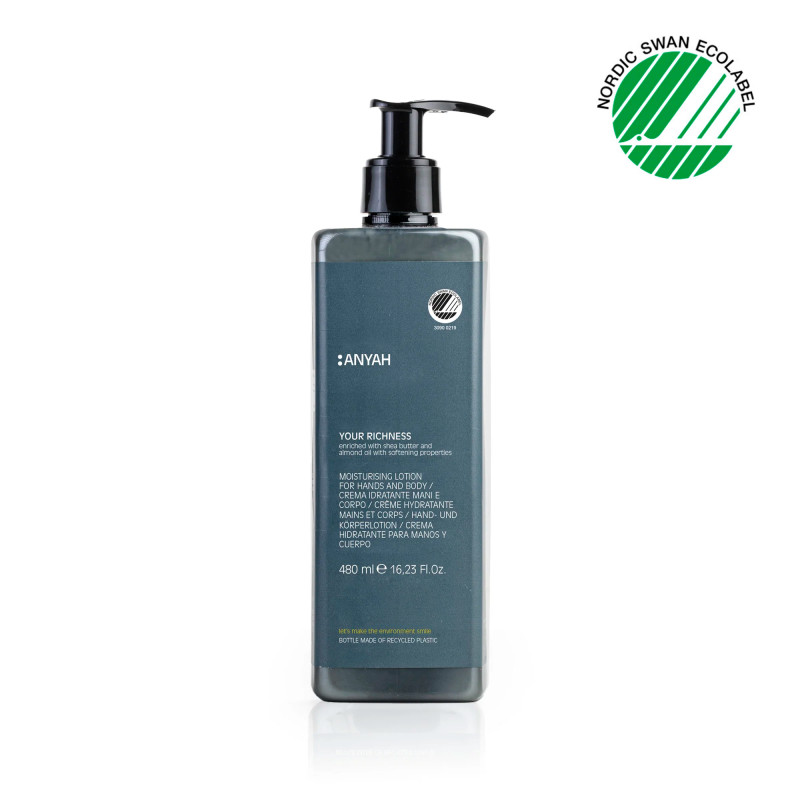 Distributeur rechargeable crème hydratante ANYAH 480 ml